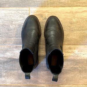Black Leather Chelsea Boots